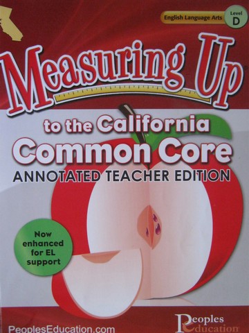 (image for) Measuring Up Common Core English Language Arts Level D ATE (CA)(TE)(P)