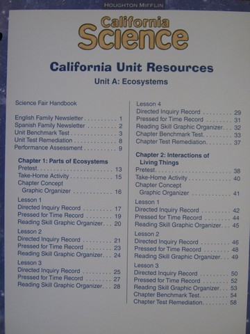 (image for) California Science 4 Unit Resources (CA)(P)(Pk)