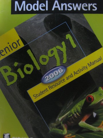 (image for) Senior Biology 1 Model Answers (P)