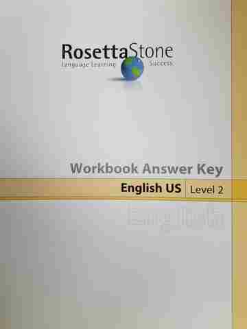 (image for) Rosetta Stone English US Level 2 Workbook Answer Key (P)