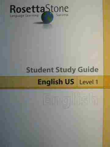 (image for) Rosetta Stone English US Level 1 Student Study Guide (P)