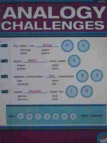 (image for) Analogy Challenges Level B (P) by Pamela McAneny
