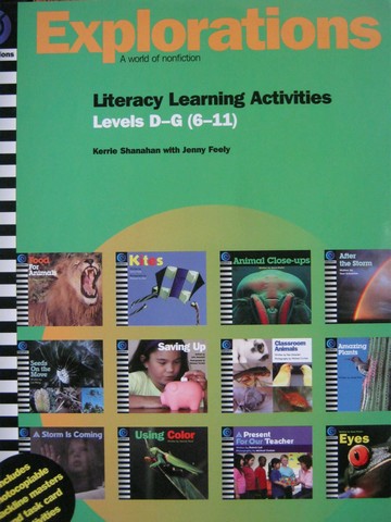 (image for) Explorations Literacy Learning Activities Levels D-G (Spiral)