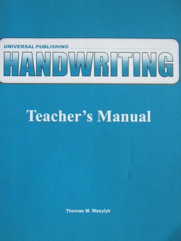 (image for) Handwriting TM (TE)(P) by Thomas M Wasylyk