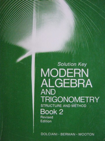 (image for) Modern Algebra & Trigonometry Book 2 Revised Solution Key (P)