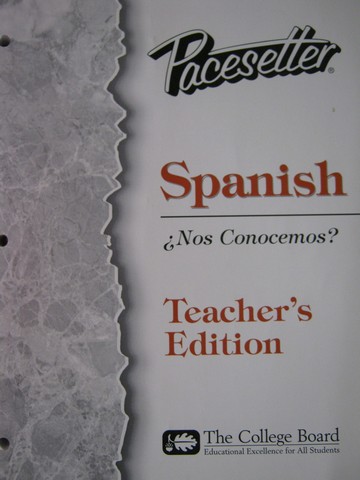(image for) Pacesetter Spanish Nos Conocemos? TE (TE)(P)
