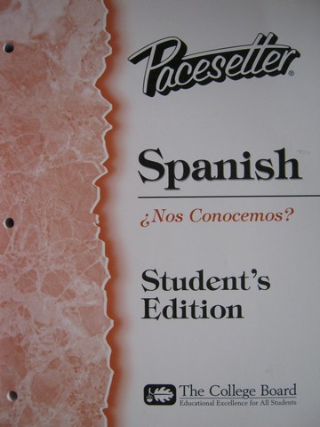 (image for) Pacesetter Spanish Nos Conocemos? Student's Edition (P)