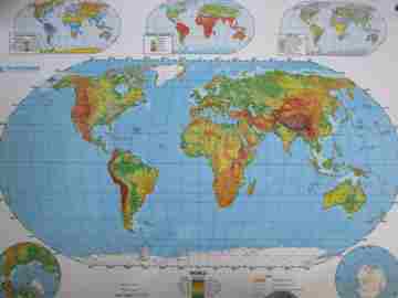 (image for) Nystrom Laminated World Desk Map (P)(Big)