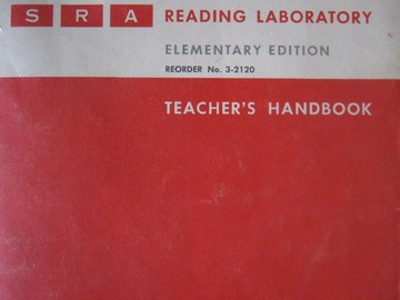(image for) SRA Reading Laboratory Elementary Edition Teacher's Handbook (P)
