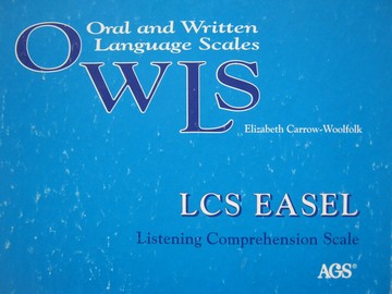 (image for) OWLS Listening Comprehension Scale Easel (Spiral)