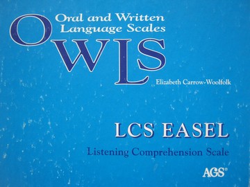 (image for) OWLS Listening Comprehension Scale Easel (Spiral)