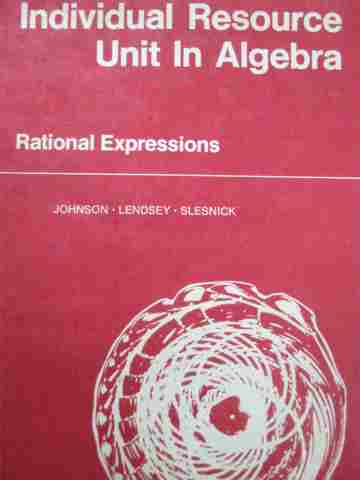 (image for) Individual Resource Unit in Algebra Rational Expressions (P)