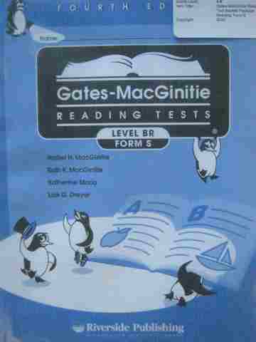 (image for) Gates-MacGinitie Reading Tests 4e Level BR Form S Test (Pk)