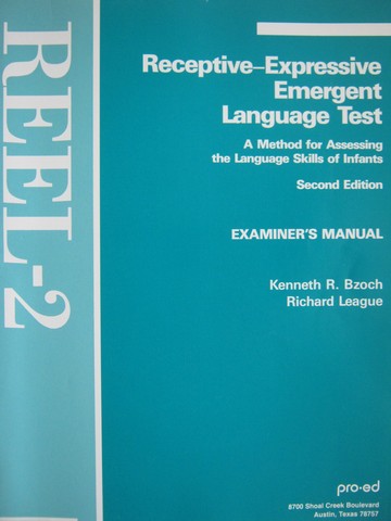 (image for) REEL-2 2nd Edition Examiner's Manual (P) by Bzoch & League