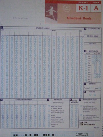 (image for) LAS Links K-1 Form A Student Book (P)