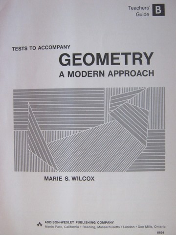 (image for) Geometry A Modern Approach Tests TG B (TE)(P) by Marie S Wilcox