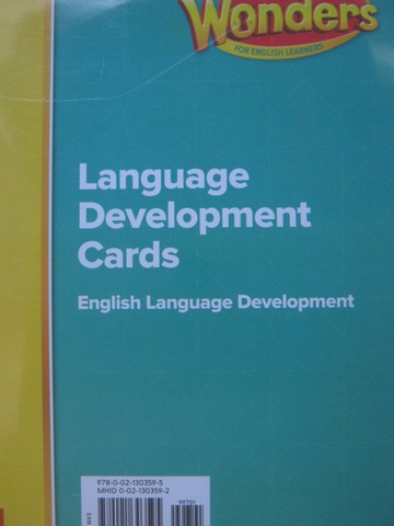(image for) Wonders K-1 ELD Language Development Cards (Pk)