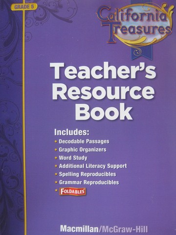 (image for) California Treasures 5 Teacher Resource Book (CA)(TE)(P)