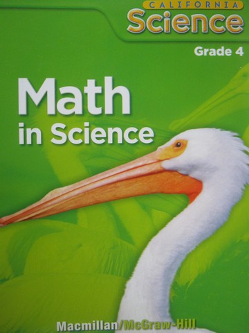 (image for) California Science 4 Math in Science with Answers (CA)(P)