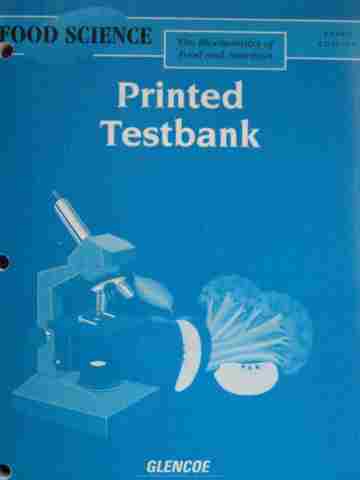 (image for) Food Science 3rd Edition Printed Testbank (P) by Mehas & Rodgers