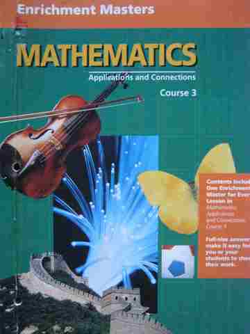 (image for) Mathematics Applications & Connections 3 Enrichment Masters (P)