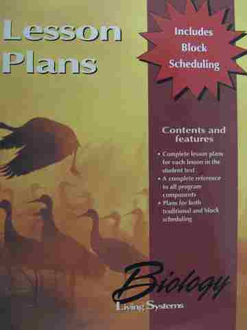 (image for) Biology Living Systems Lesson Plans (P)
