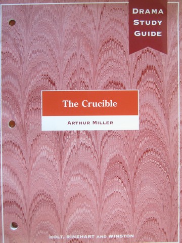 (image for) Drama Study Guide to The Crucible (P) by Carroll Moulton