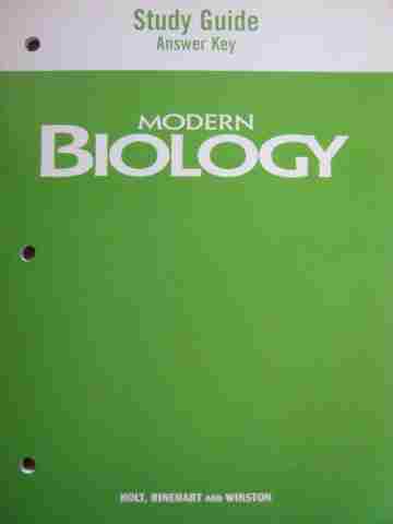 (image for) Modern Biology Study Guide Answer Key (P)