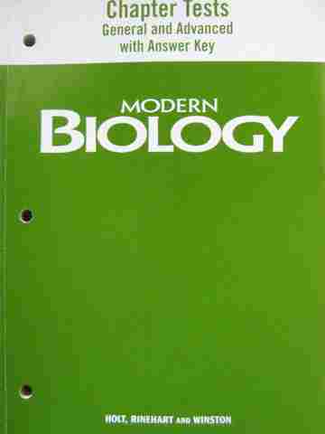 (image for) Modern Biology Chapter Tests General & Advanced (P)