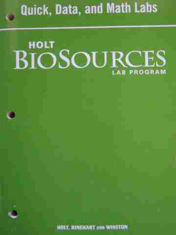 (image for) Biosources Lab Program Quick Data & Math Labs (P)