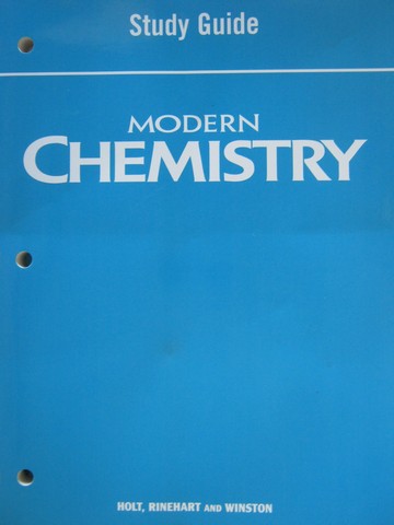 (image for) Modern Chemistry Study Guide (P)