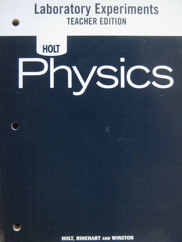 (image for) Holt Physics Laboratory Experiments TE (TE)(P)