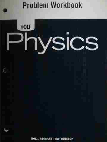 (image for) Holt Physics Problem Workbook (P)
