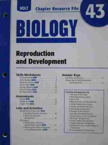 (image for) Holt Biology Chapter Resource File 43 (P)