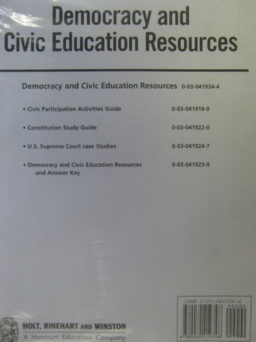 (image for) Democracy & Civic Education Resources (Pk)