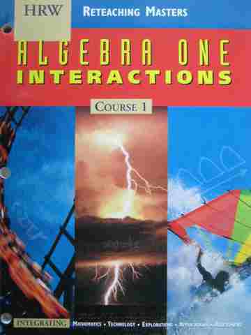 (image for) Algebra 1 Interactions Course 1 Reteaching Masters (P)