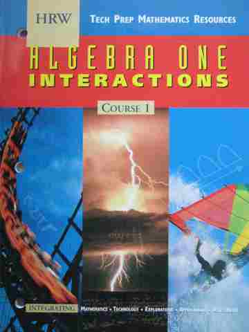 (image for) Algebra 1 Interactions Course 1 Tech Prep Mathematics (P)