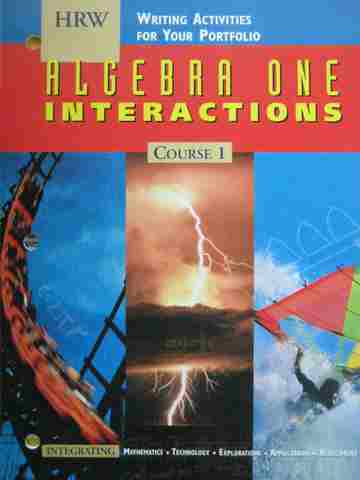 (image for) Algebra 1 Interactions Course 1 Writing Activities (P)