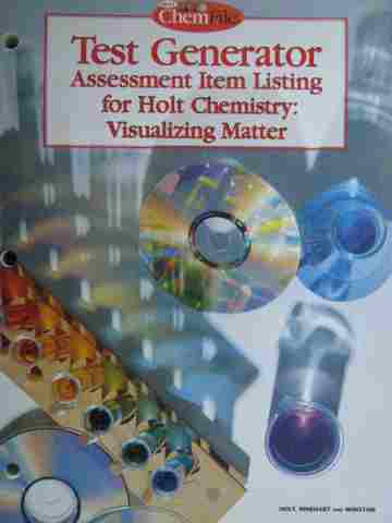 (image for) Chemistry Visualizing Matter ChemFile Test Generator (P)