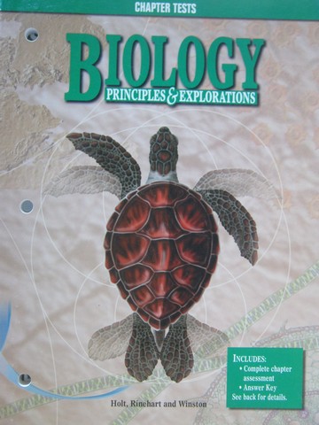 (image for) Biology Principles & Explorations Chapter Tests (P)