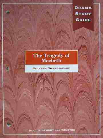 (image for) Drama Study Guide The Tragedy of Macbeth (P)