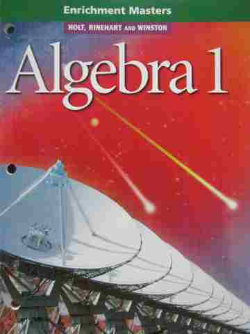 (image for) Algebra 1 Enrichment Masters (P)