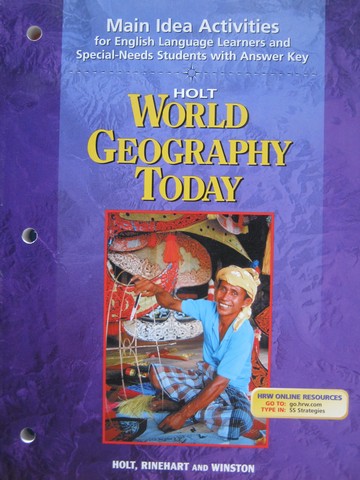 (image for) World Geography Today Main Idea Activities for ELL (P)