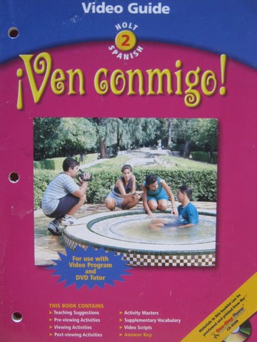 (image for) Ven conmigo! 2 Video Guide (P) by Jan Underwood - Click Image to Close