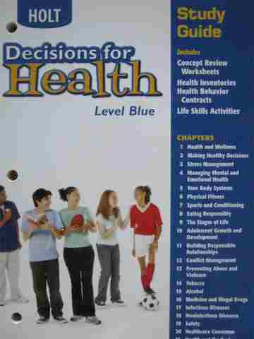 (image for) Decisions for Health Level Blue Study Guide (P)
