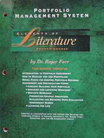 (image for) Elements of Literature 4th Course Portfolio Management System(P)