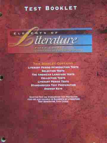 (image for) Elements of Literature 5th Course Test Booklet (P)