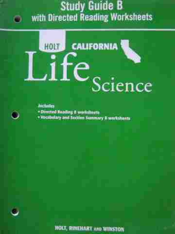 (image for) California Life Science Study Guide B (CA)(P) - Click Image to Close