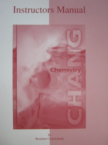 (image for) Chemistry 7th Edition Instructors Manual (TE)(P) by Cruickshank