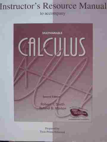 (image for) Multivariable Calculus 2nd Edition IRM (TE)(P)